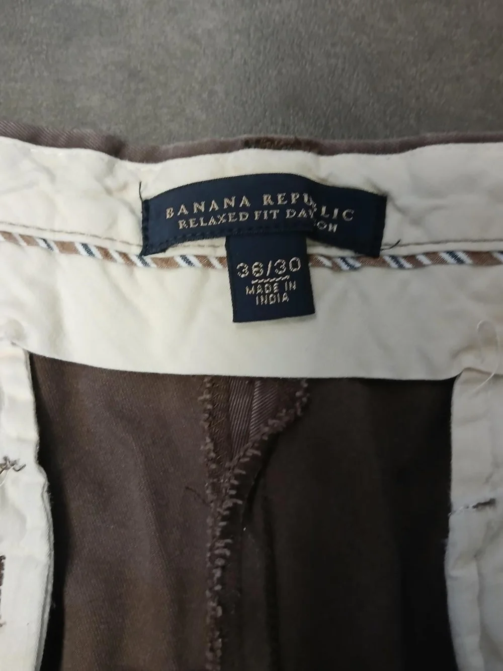 Banana Republic 36x30  Relaxed Fit Wide-Leg Chino Pants